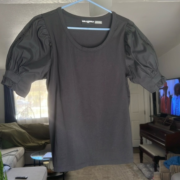 Karl Lagerfeld Black Blouse - Picture 1 of 5